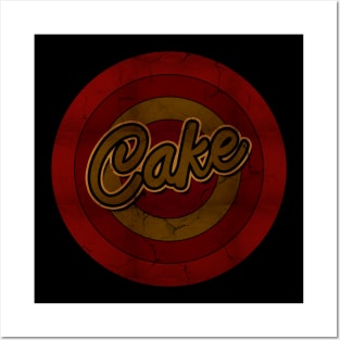 Circle Retro Cake Posters and Art